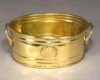 Picture of Planter Brass Oval Embossed Shell Handles  Set/12  | 3.5"W x 4.5"L x 2"H |  Item No.00813M