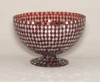 Picture of Red Mosaic Glass Bowl Red & Mirror Chips | 8"Dx5.5"H | Item No. 22306