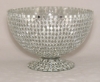 Picture of Silver Mosaic Glass Bowl Clear & Mirror Chips | 10"Dx7"H | Item No. 23305  FREE SHIPPING