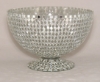 Picture of Silver Mosaic Glass Bowl Clear & Mirror Chips | 10"Dx7"H | Item No. 23305