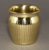 Picture of Brass Seedling Planter Fluted Lines Waterproof Set/4 | 4"Dia x 4"High |  Item No. 99108