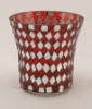 Picture of Votive Candle Holder Mirror Mosaic Flare Red Set of 6  |3"Dx3.25"H|  Item No.22117