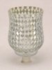 Picture of Peg Votive Candle Holder Mirror Mosaic Silver Set of 2  | 3.75"Dx5"H |  Item No.23263