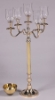 Picture of Gold Brass Candelabra 4 Light & Bowl + Glass Votives | 16.5"W x 36"H | Item No. 99580