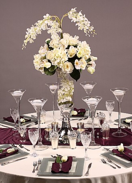 Picture of Tablescape with Clear Glass Vase #7