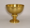 Picture of Antique Gold Compote Bowl Bead Border on Top Rim Set/2 | 8"D x 7.75"H | Item No. 51452 FREE SHIPPING