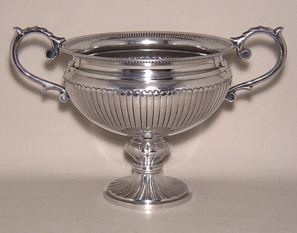 Picture of Nickel Plated Pedestal Compote Bowl Handles | 12"D x 11"H | Item No. 51375 FREESHIPPING