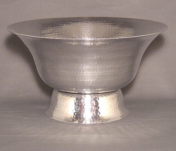 Picture of Aluminum Compote Bowl Hammered  | 12"D x 7"H | Item No. 51421