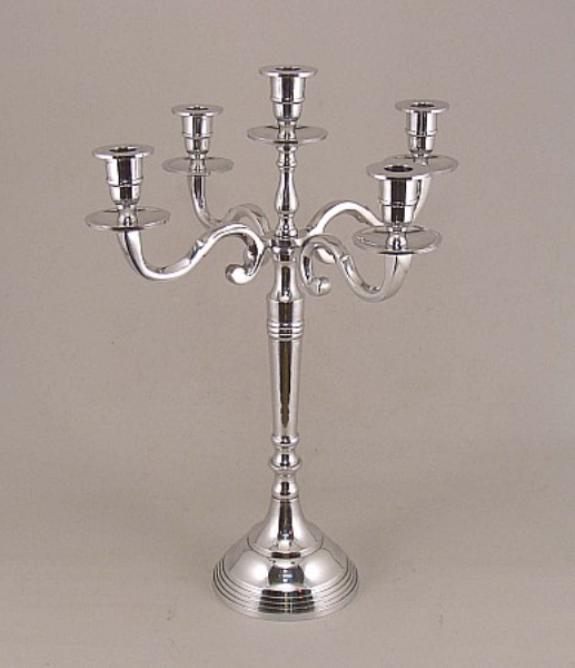 Picture of Aluminum Candelabra 5-Light Piano Size  | 13"Wx21"H |  Item No. K51564