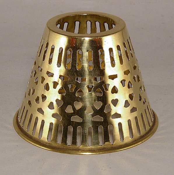 Picture of Lamp Shade Brass Perforated  2.5"x5"x3.75"H  #17250