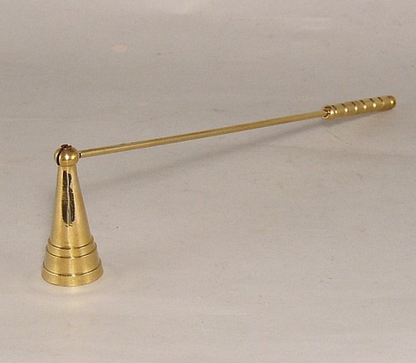 Picture of Brass Candle Snuffer Pivoting Cup with 12"Long Handle  Item No. 17805
