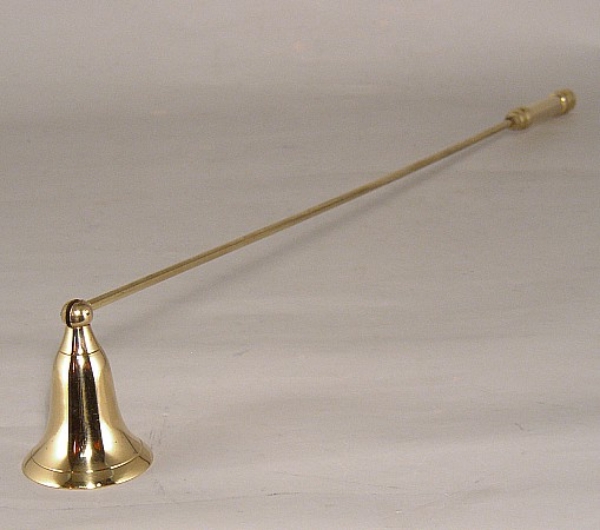 Picture of Brass Candle Snuffer Pivoting Cup with 24"Long Handle for Hard To Reach Candle  Item No. 17804