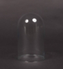 Picture of Clear Glass Dome Cloche for Collectibles Display Made in USA  Set/2 | 4.5"D x 8"H |  Item No. 20352