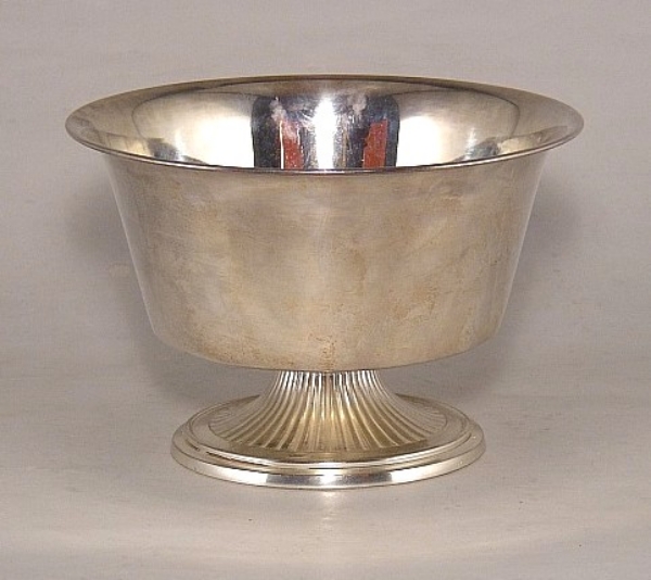 Picture of Bowl silver plated on Brass  8"Dx5"H   #K79785