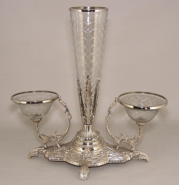 Picture of Silver Plated Epergne Vase  19.5"H #K79285