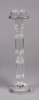 Picture of Crystal Candle Holder Faceted Stem for Pillar or Taper Candle Set/2 | 5"x18"H |  Item No. K20225  SOLD AS IS