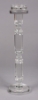 Picture of Crystal Candle Holder Faceted Stem for Pillar or Taper Candle Set/2 | 5.5"x24"H |  Item No. K20223  SOLD AS IS