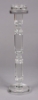 Picture of Crystal Candle Holder Faceted Stem for Pillar or Taper Candle Set/2 | 5.5"x24"H |  Item No. K20223  Top has a crack