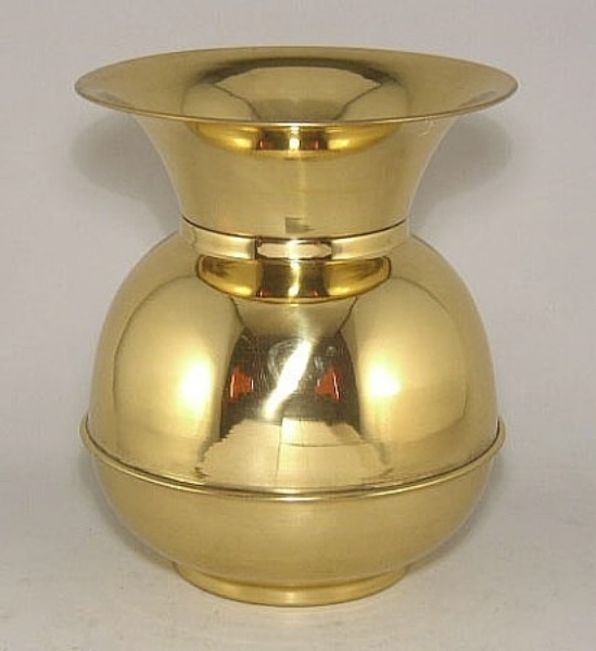 Picture of Brass Planter Cuspidor  | 8.5"Dx10"H |  Item No. K99110
