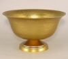 Picture of Antique Gold Compote Bowl with Hammered Surface | 10"D x 5.75"H | Item No. 51432