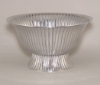 Picture of Aluminum Compote Bowl with Vertical Liness | 10"D x 5.75"H | Item No. 51322