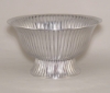 Picture of Compote Bowl Vase Polished Aluminum Revere Fluted | 10"D x 5.75"H | Item No. 51322