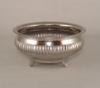 Picture of Nickel Plated Compote Bowl Ribbed  Set/4 | 6"D x 3"H | Item No. 51386X  SOLD AS IS  FREE SHIPPING