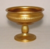 Picture of Antique Gold Compote Bowl with Ribbed Design Set/2 | 8"D x 6"H | Item No. 51482 FREE SHIPPING
