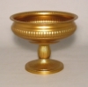 Picture of Antique Gold Compote Bowl with Ribbed Design Set/2 | 8"D x 6"H | Item No. 51482