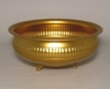 Picture of Antique Gold Compote Bowl with Ribbed Design | 10.5"D x 4.5"H | Item No. 51484
