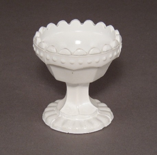 Picture of Painted White Glass Tea-Lite Votive | 2.75"Dx2.75"H | Item No. K17053