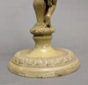 Picture of Ivory Patina on Brass Candle Holder Boy on Pole with Glass Peg Votive   | 5.5"Dx13"H |  Item No. K11114