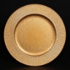 Picture of Charger Plate Gold Acrylic Sun Rays Border Glitter Set/12  | 13"Diameter |  Item No. 44619