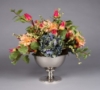 Picture of Compote Bowl Vase Nickel Plated cast Aluminum | 10"D x 7.5"H | Item No. 51311 FREE SHIPPING