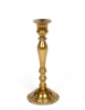 Picture of Antique Gold Candle Holder with Rhinestone Border Base Set/2  | 4"Dx10"H |  Item No. 16155