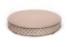 Picture of  Cake Stand Rose Gold Mirror with 4 Rows of Mirror Chips Border | 16"Dx 2.75"H |  Item No. 16202 FREE SHIPPING 