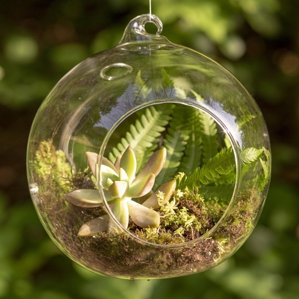 Hanging Clear Glass Orb Votive Holder 5.5" DiameterHome Decoration