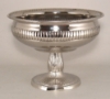 Picture of Nickel Plated Compote Bowl  | 10.5"D x 7.75"H | Item No. 51381X  SOLD AS IS  FREE SHIPPING
