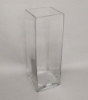 Picture of Clear Glass  Vase Cylinder Square Centerpiece | 6"Sqx17"H |  Item No. 18052