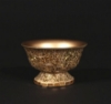 Picture of Gold Mosaic Bowl Compote Vase Revere Shape  Set/2 | 6"Dx4"H | Item No. 24303