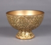 Picture of Gold Mosaic Bowl Compote Vase  Half Round Set/2  | 8"Dx5.5"H |  Item No. 24305