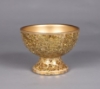 Picture of Gold Mosaic Bowl Compote Vase Half Round  Set/2  | 6.5"Dx5"H |  Item No. 24306