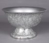 Picture of Silver Mosaic Bowl Compote Vase Revere Shape | 10"Dx6"H | Item No. 24311