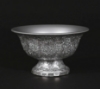 Picture of Silver Mosaic Bowl Compote Vase Revere Shape Set/2 | 8"Dx4.75"H | Item No. 24312