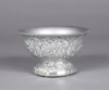 Picture of Silver Mosaic Bowl Compote Vase Revere Shape  Set/2 | 6"Dx4"H |  Item No. 24313