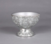 Picture of Silver Mosaic Bowl Compote Vase Half Round Set/2  | 6.5"Dx5"H |  Item No. 24316