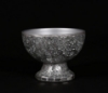 Picture of Silver Mosaic Bowl Compote Vase Half Round Set/2  | 6.5"Dx5"H |  Item No. 24316