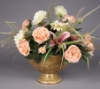 Picture of Gold Mosaic Bowl Compote Vase  Half Round Set/2  | 8"Dx5.5"H |  Item No. 24305  FREE SHIPPING