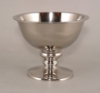 Picture of Nickel Plated Compote Bowl  Set/2 | 8"D x 6.25"H | Item No. 51312X | SOLD AS IS