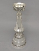 Picture of Silver Plated on Brass Candle Holder for Pillar Candles  | 6.5"Dx17"H |  Item No. K85301
